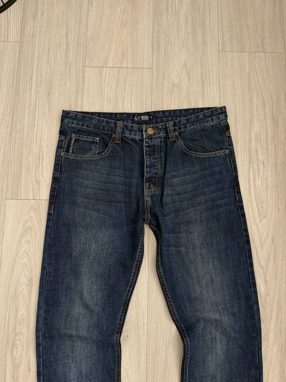 Armani Vintage Y2K Armani Jeans Big Logo Denim Jeans Italy Size US 36 / EU 52 - 4 Thumbnail