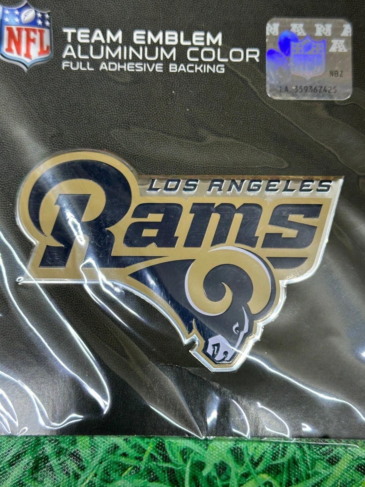 NFL Los Angeles Rams Aluminum Style Decal NEW Size ONE SIZE - 1 Thumbnail