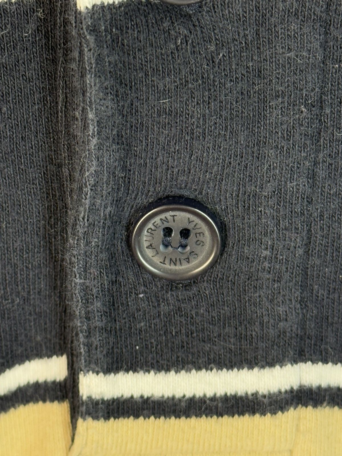 Yves Saint Laurent 90s YSL Sweatshirt 1/4 Button Up Sweater Vintage rare Size US XL / EU 56 / 4 - 4 Thumbnail