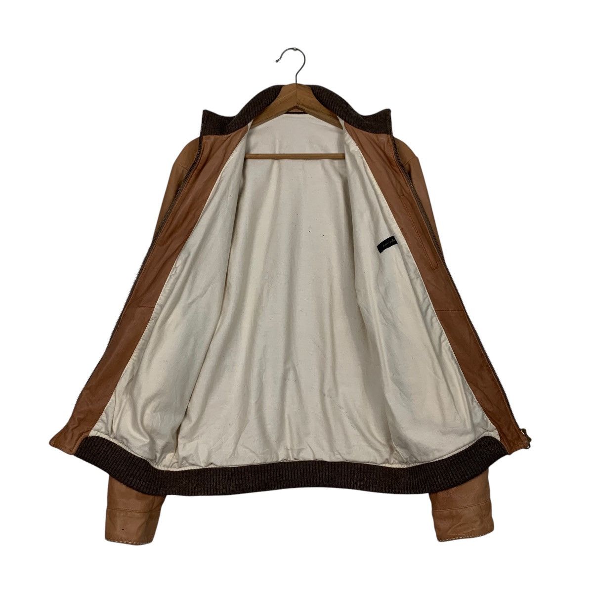 ADAM ET ROPE ADAM ET ROPE Lamb Leather Jacket #2720-C122 Size US XS / EU 42 / 0 - 11 Thumbnail