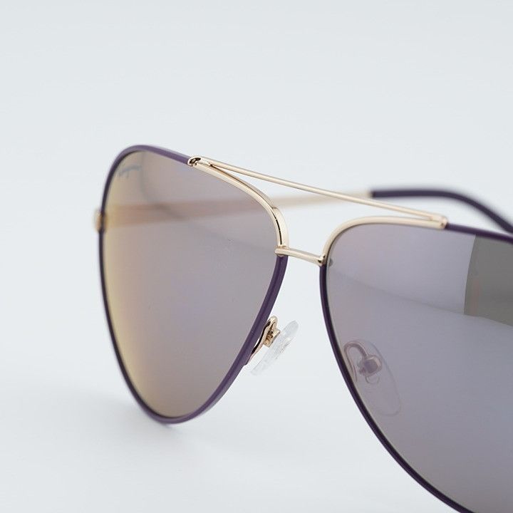 Salvatore Ferragamo Salvatore Ferragamo SF131S 736 Sunglasses Gold Aviator Size ONE SIZE - 7 Thumbnail