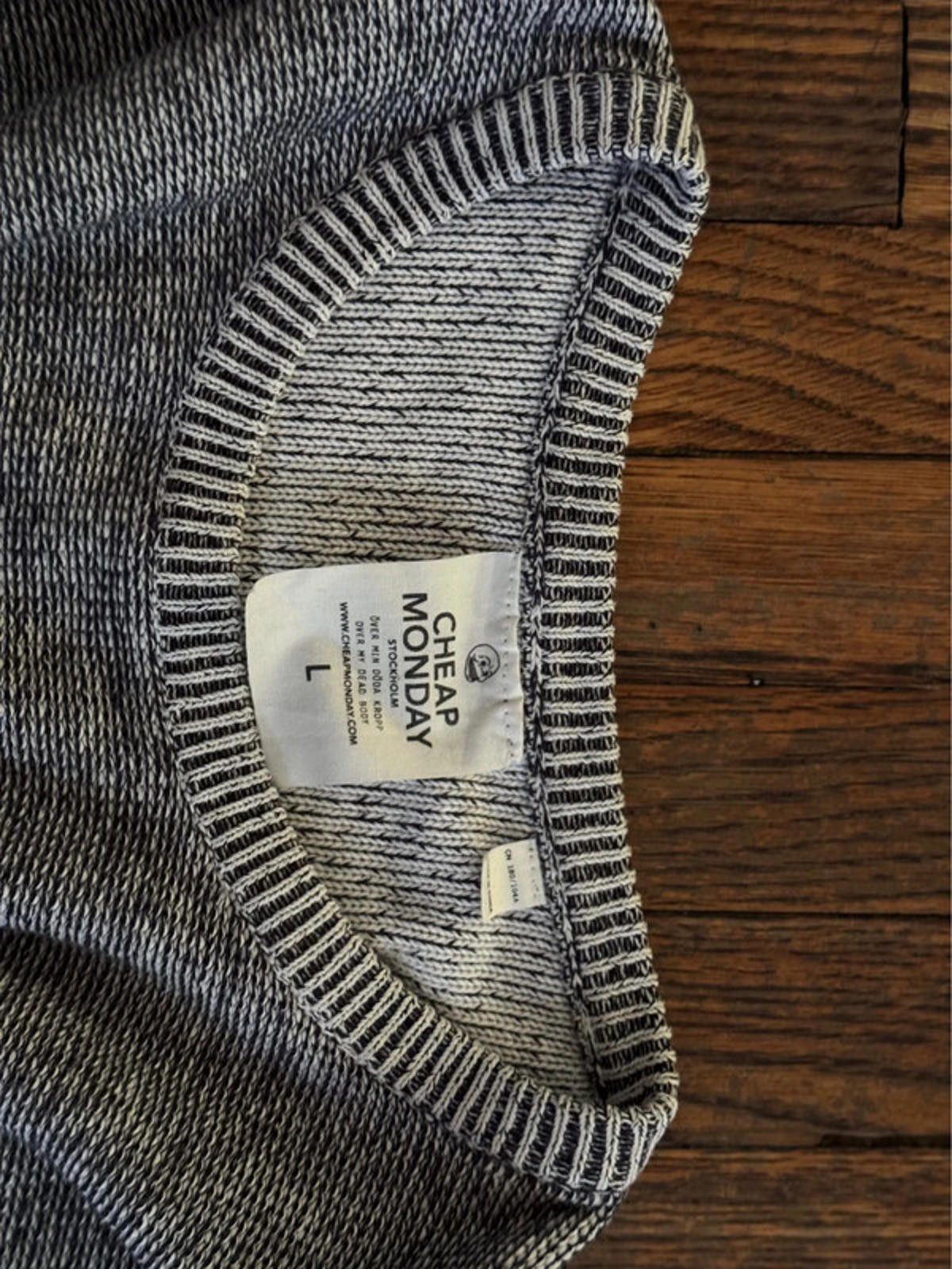 Cheap Monday Cheap Monday Ribbed Knit-Optical Illusion Sweater Size US L / EU 52-54 / 3 - 5 Thumbnail