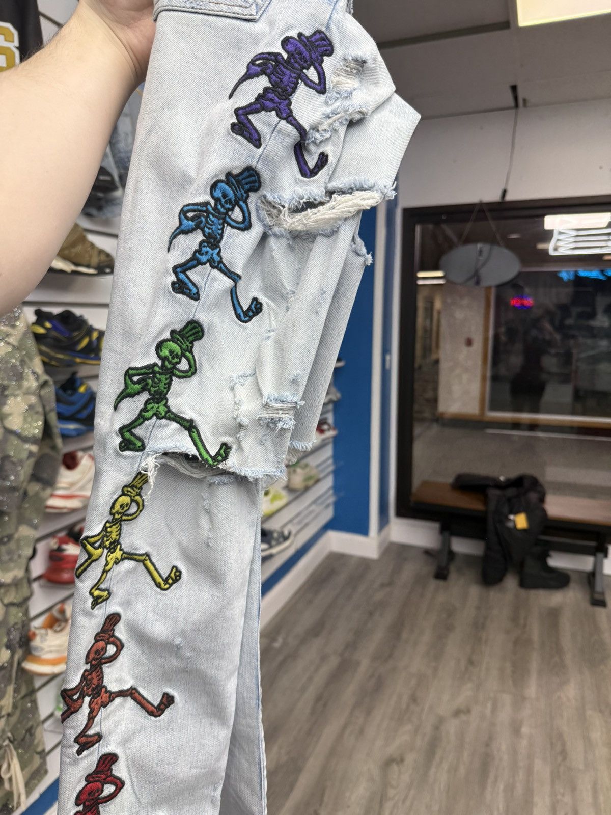 Amiri Amiri - Grateful Dead Embroidery Jeans Size US 29 - 2 Thumbnail