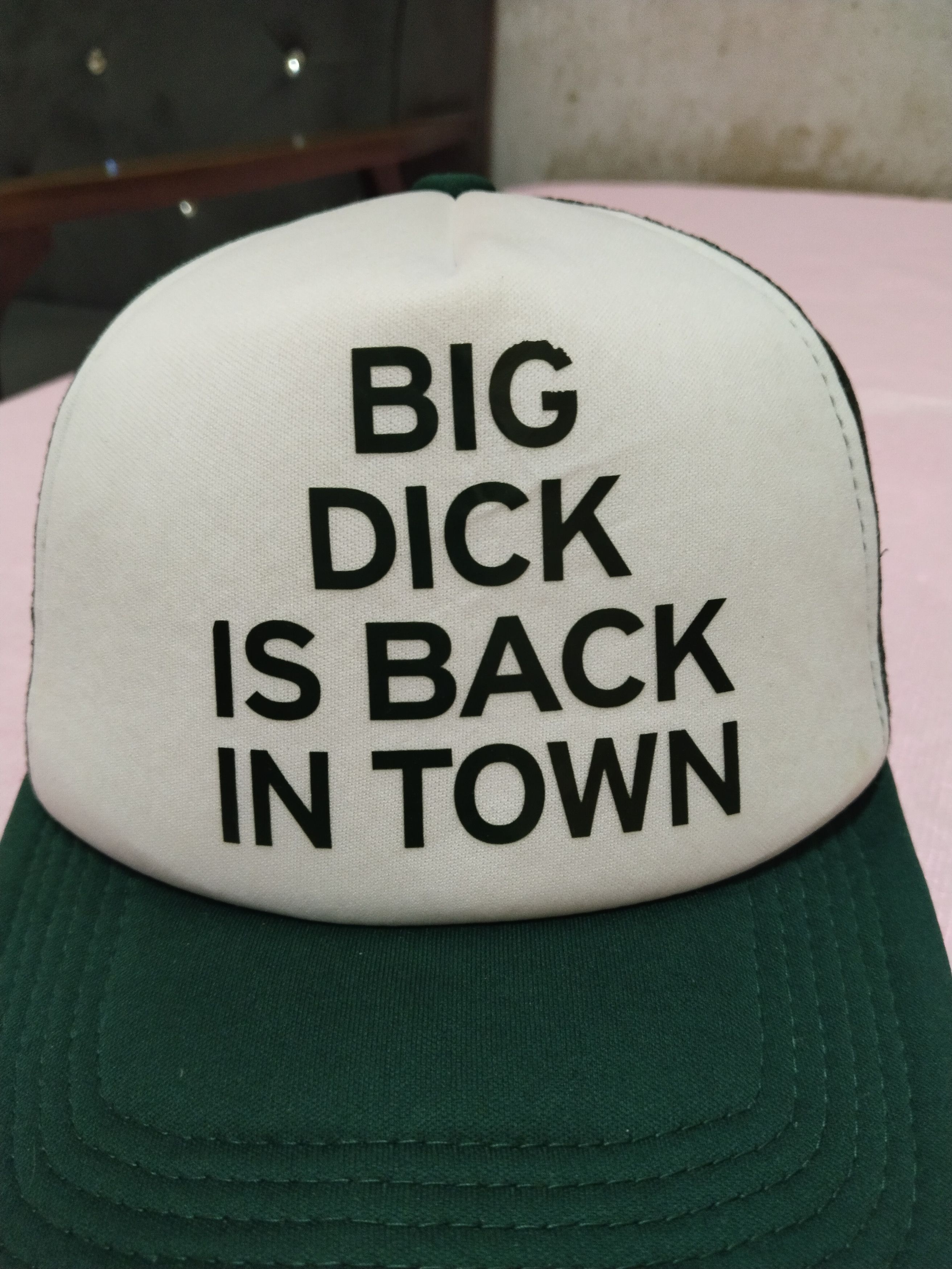 Vintage RARE SPENCER'S BIG DICK IS BACK IN TOWAN TRUCKER CAP Size ONE SIZE - 2 Thumbnail