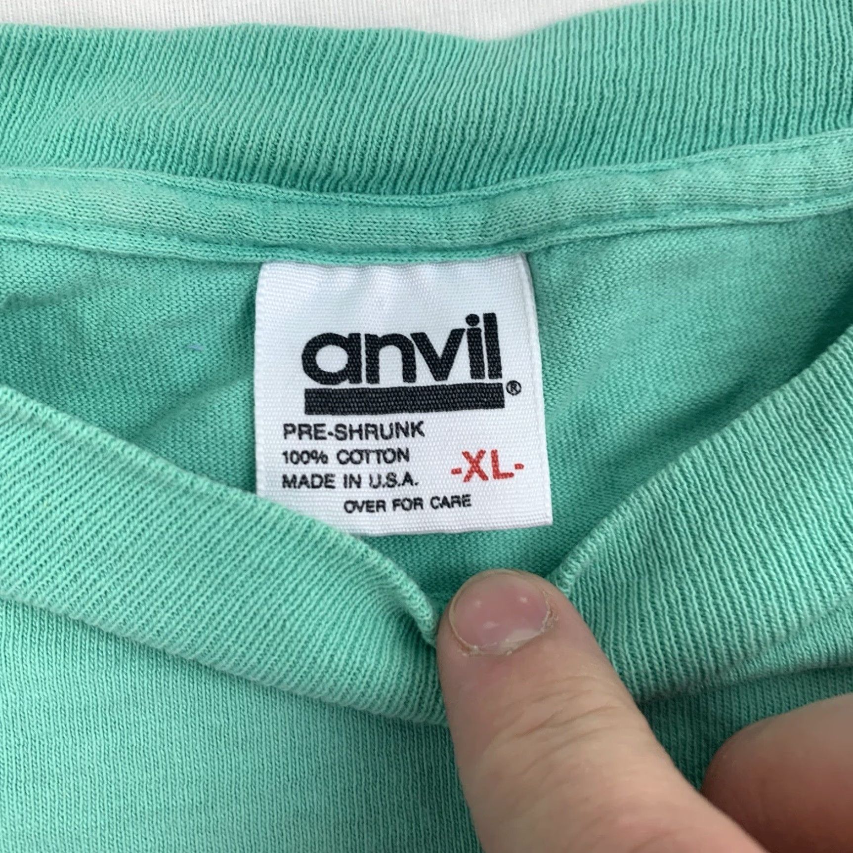 Anvil Vintage Anvil Oklahoma T-Shirt Adult XL Blue 90s Animals Nature Crew Neck Short Sleeve Mens Size US XL / EU 56 / 4 - 5 Thumbnail