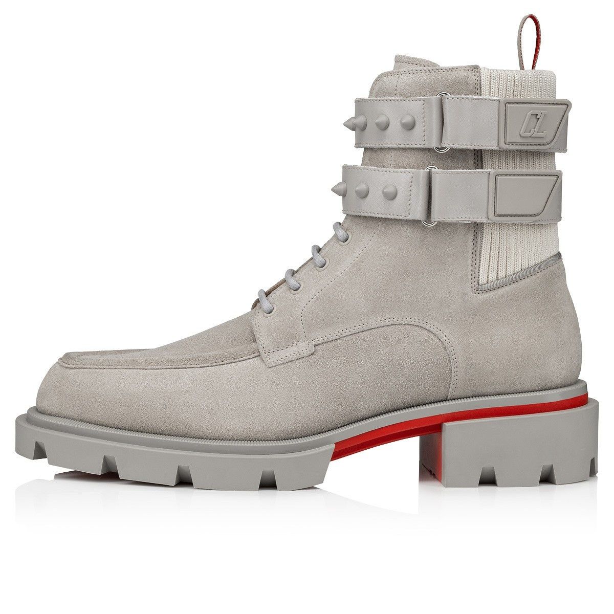 Christian Louboutin o1s1wg110924 Our Fight Flat Boots in Grey Size US 11 / EU 44 - 3 Thumbnail