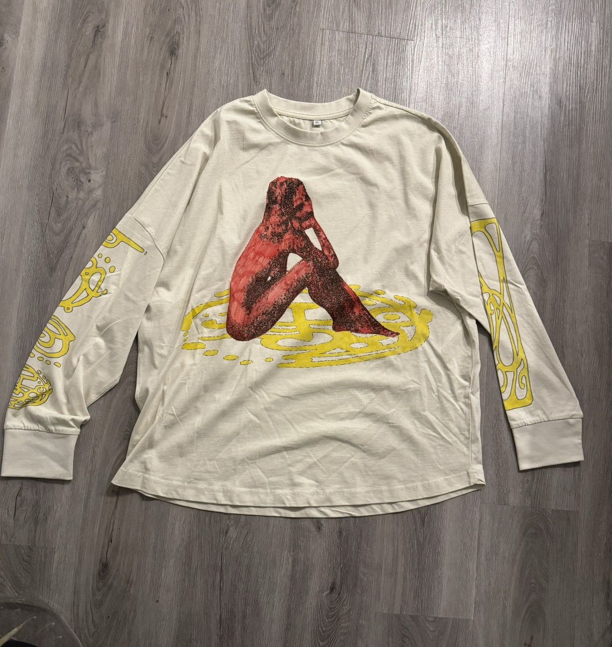 Vintage Hand drawn longsleeve Size US L / EU 52-54 / 3 - 1 Thumbnail