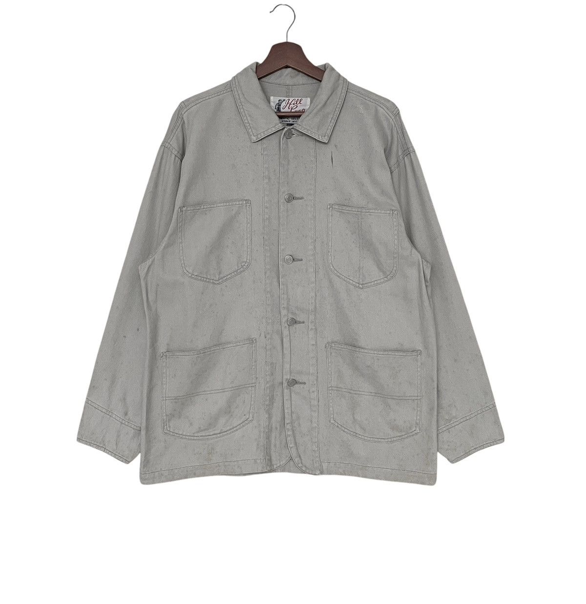 Vintage Vintage Japanese Brand Hill Crop Chore Jacket 1990s Size US M / EU 48-50 / 2 - 1 Thumbnail