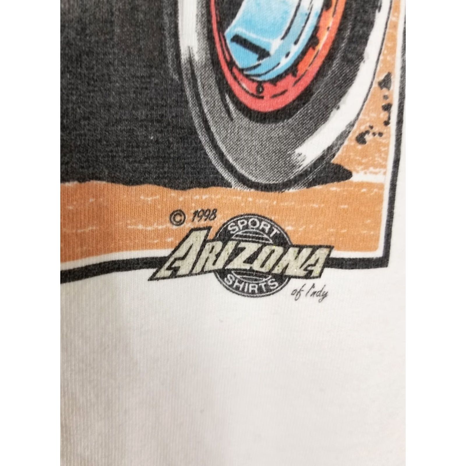 Vintage VINTAGE 98' STEVE KINSER QUAKER STATE RACING ARIZONA WITE COTTON T-SHIRT SZ XL Size US XL / EU 56 / 4 - 4 Thumbnail