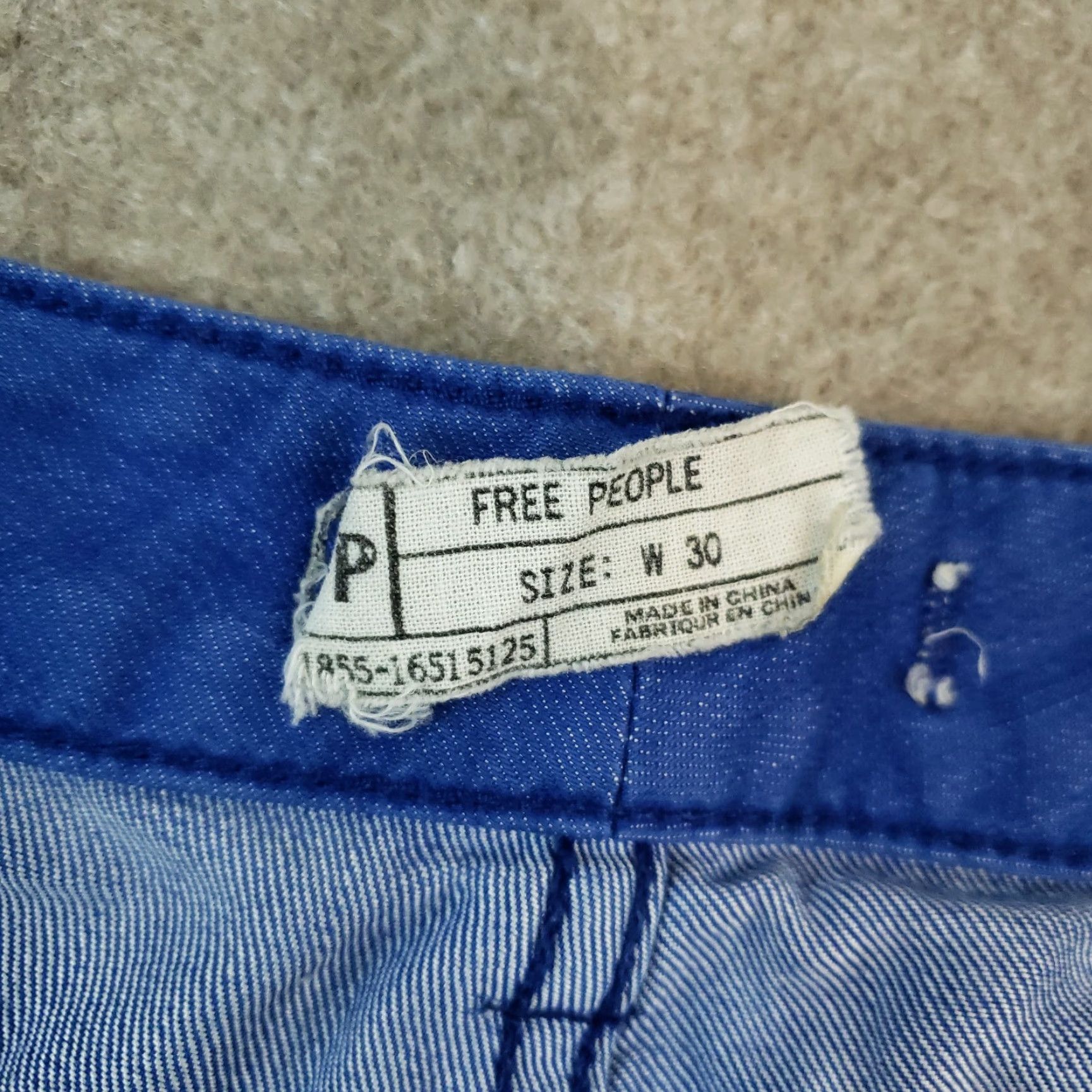 Free People Free People Jeans Womens 33x29 Blue Skinny Regular Zip 5-Pocket Denim Color Size 33 Womens Jeans Size 24" / US 00 / IT 34 - 7 Thumbnail