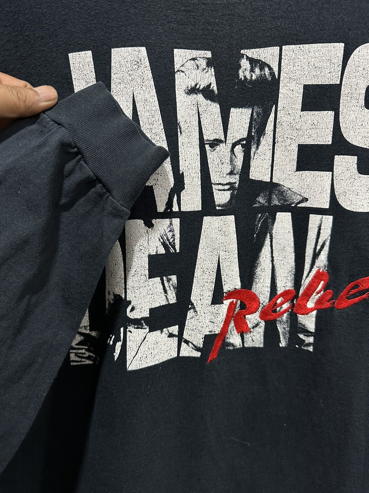 Band Tees × Vintage Vintage 90s James Dean Rabel Iconic Longsleeve faded Tee Size US XL / EU 56 / 4 - 6 Thumbnail