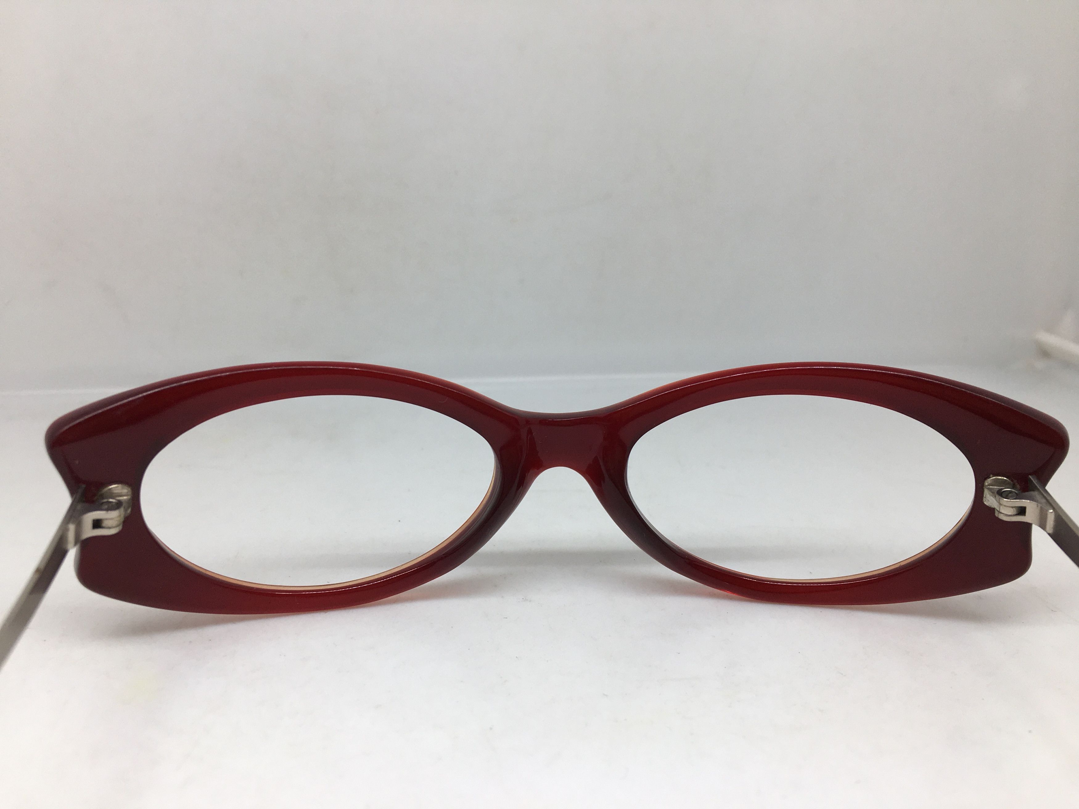 Other Handmade Red Acetate Cat Eye Eyeglasses Frame Size ONE SIZE - 4 Thumbnail