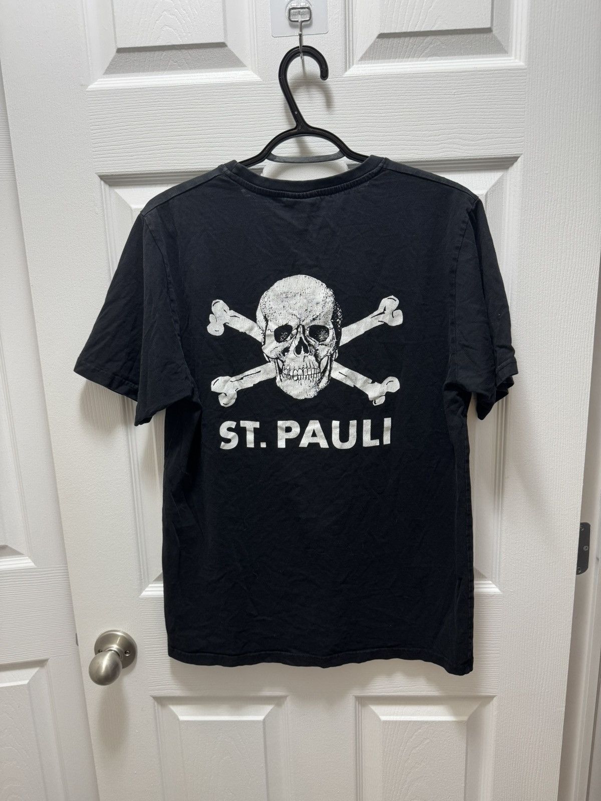 Vintage St. Pauli Football Skull Logo Vintage Flag Avant Garde Size US M / EU 48-50 / 2 - 1 Thumbnail