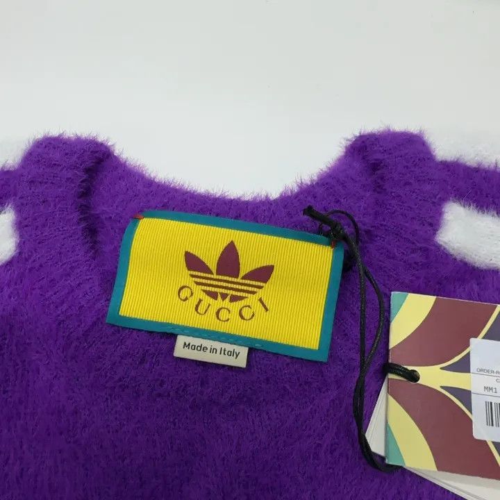 Gucci Gucci GUCCI x adidas Purple Long Sleeve Sweater -2506 Size US S / EU 44-46 / 1 - 6 Thumbnail