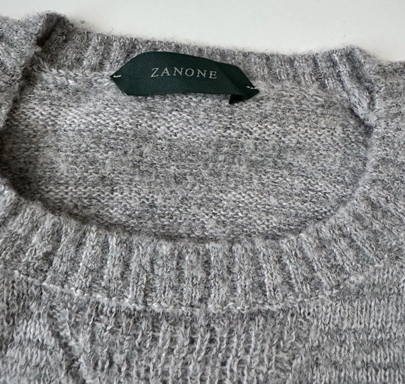 Zanone Zanone Mens Grey Knitwear Size US M / EU 48-50 / 2 - 3 Thumbnail