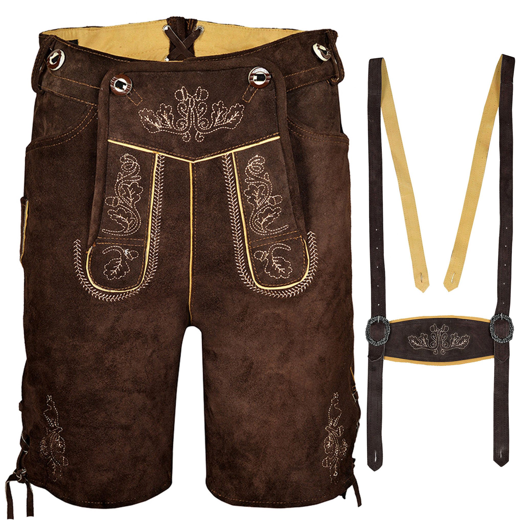 Other Lederhosen Men Oktoberfest Costume Trachten Beer Festival Size US 30 / EU 46 - 1 Thumbnail