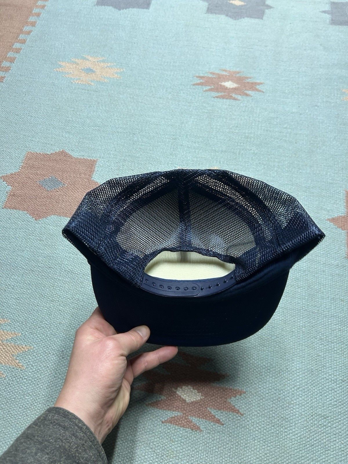 Vintage Vtg trucker hat valley petroleum oil blue whit Michigan snap Size ONE SIZE - 4 Thumbnail