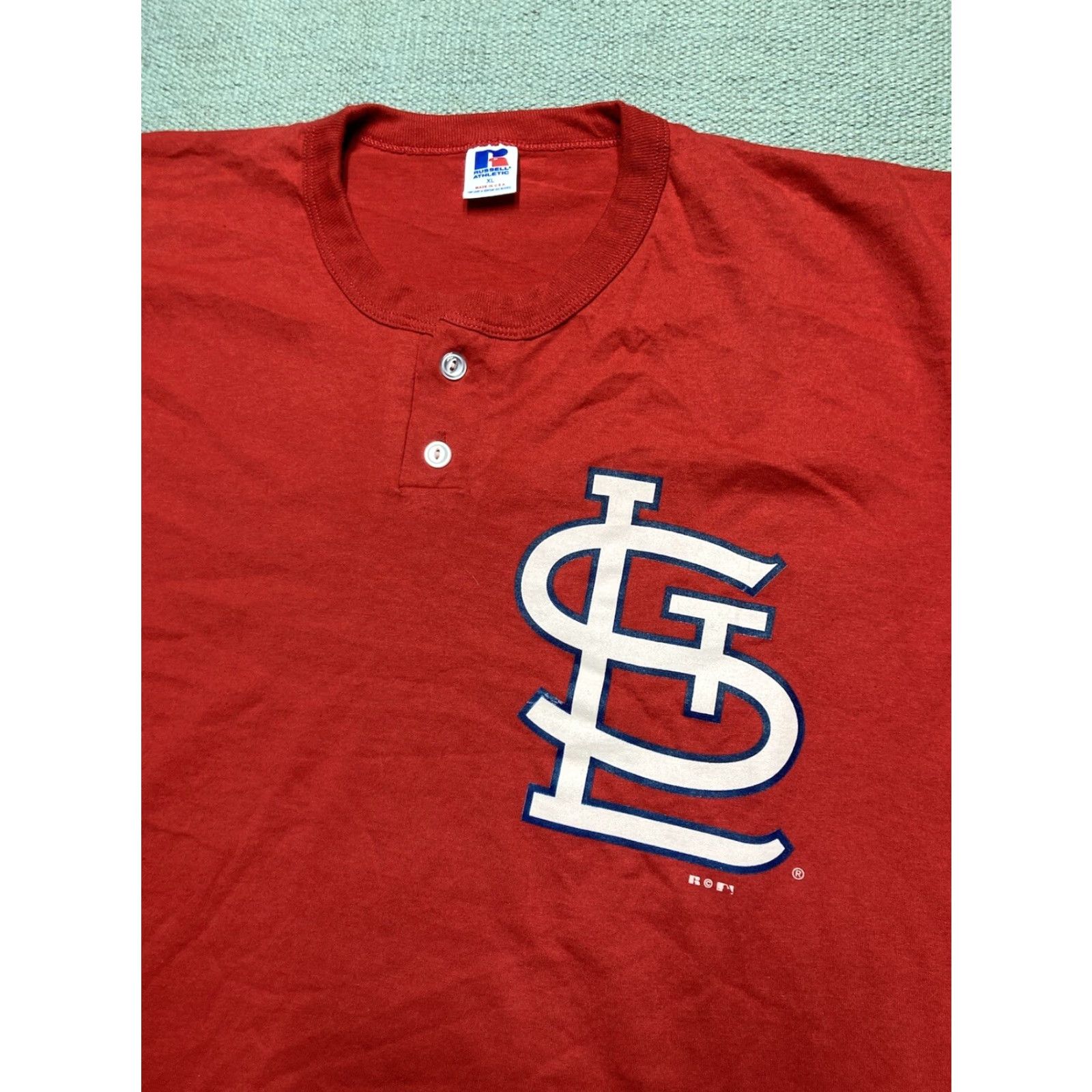 Russell Athletic Vintage 80s Russell Athletic XL Red St. Louis Cardinals Baseball Jersey User: Vintage 80s Russell Athletic XL Red St. Louis Cardinals Baseball Jersey Size US XL / EU 56 / 4 - 2 Thumbnail