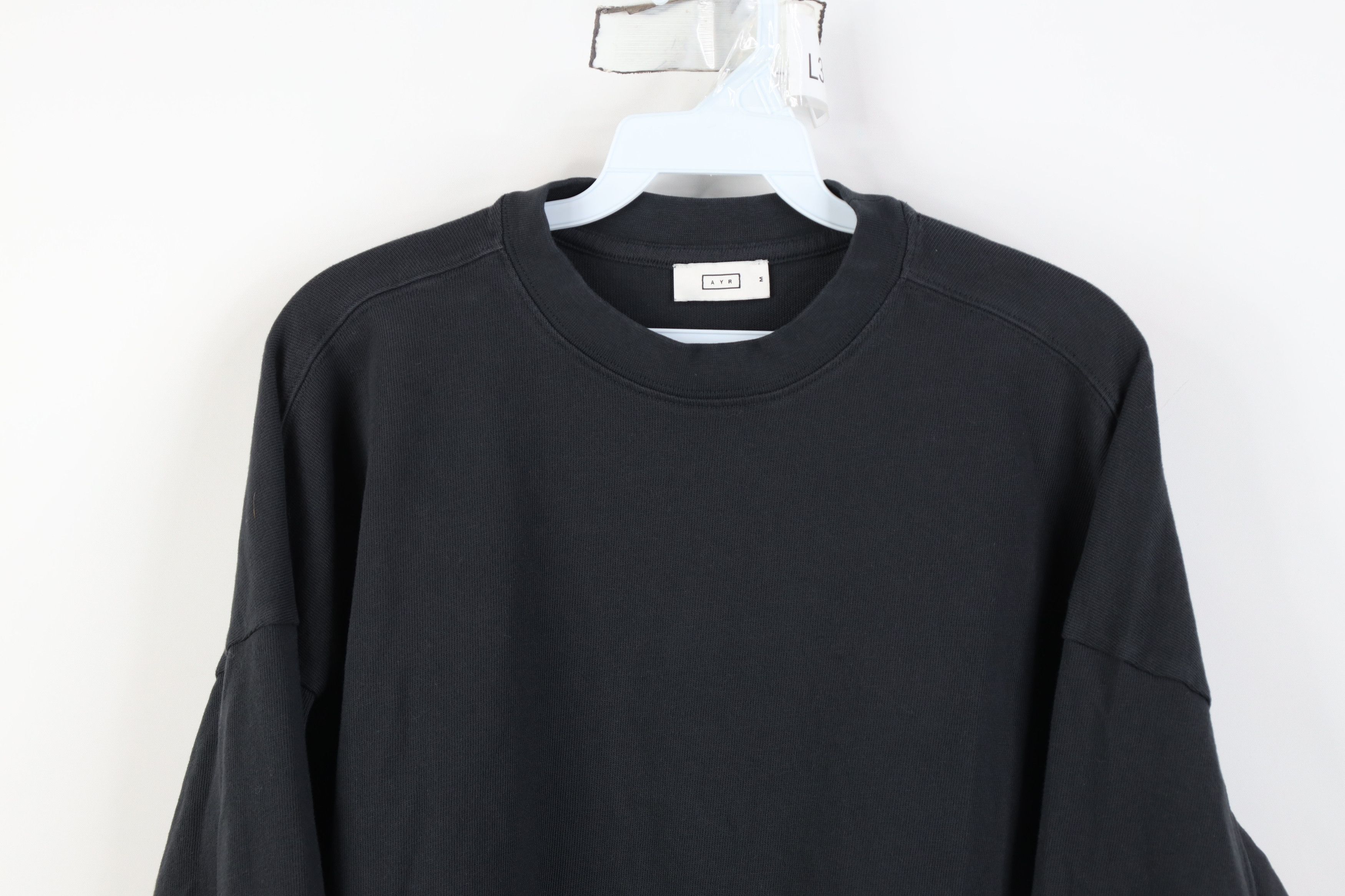 AYR AYR All Year Round Cropped Ribbed Knit Long Sleeve T-Shirt Size M / US 6-8 / IT 42-44 - 2 Thumbnail
