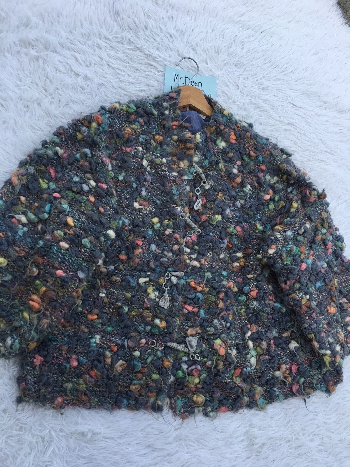 Japanese Brand Rare Vintage Japanese Brand Knitted Wool Jacket Size L / US 10 / IT 46 - 3 Thumbnail