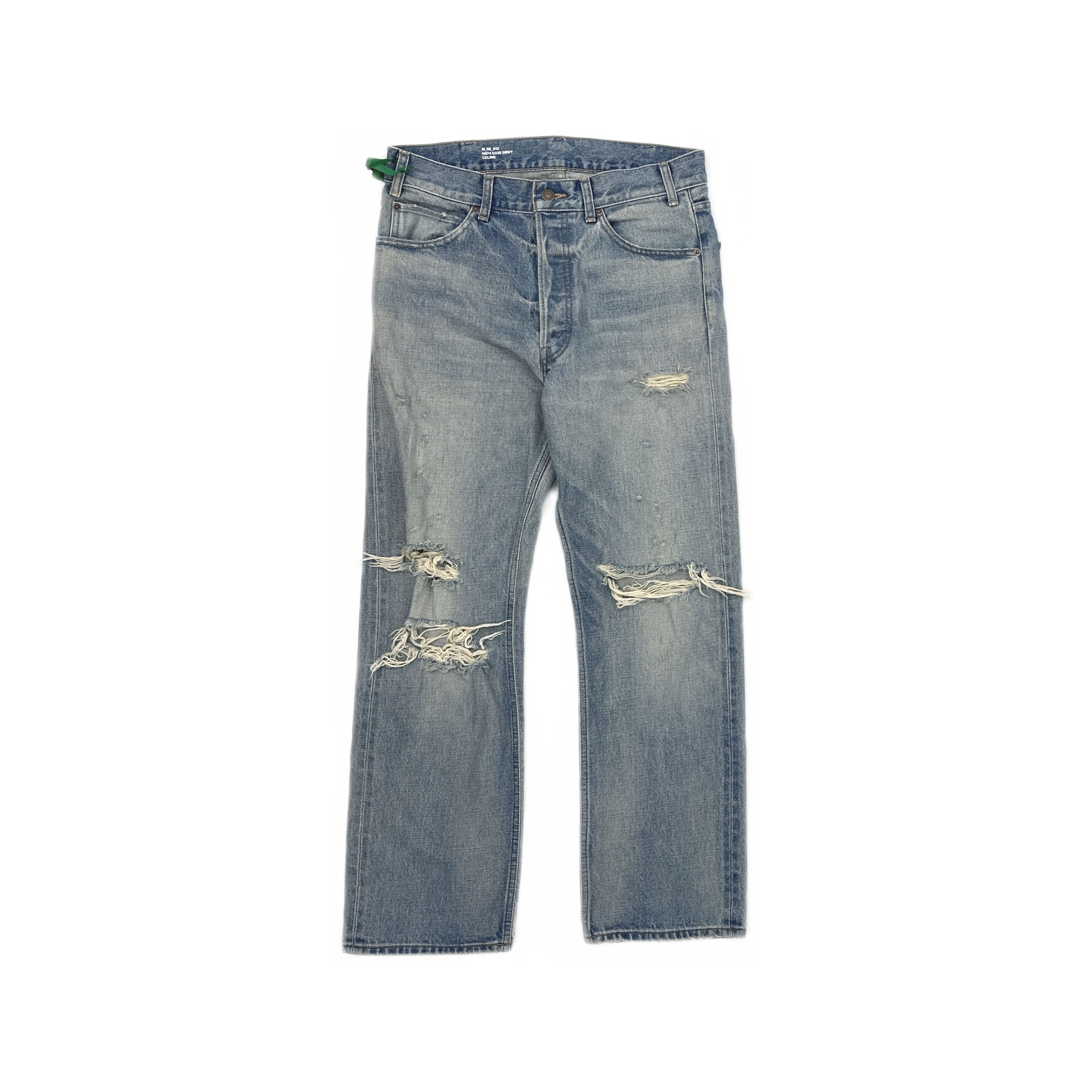 Celine CELINE Distressed Denim Jeans Size 30 Size US 30 / EU 46 - 1 Thumbnail