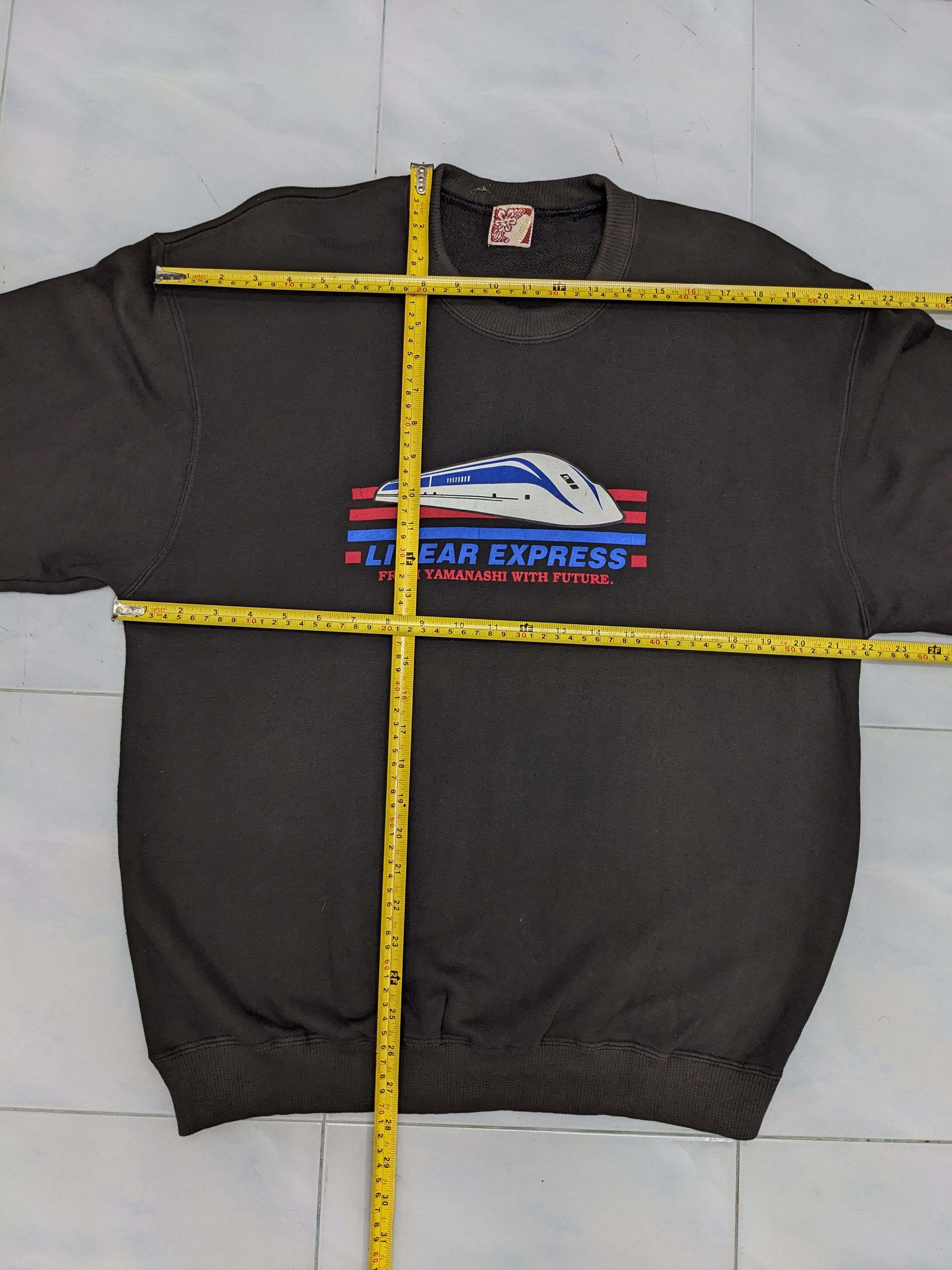 Japanese Brand Vintage LINEAR EXPRESS Maglev Train Crewneck Sweatshirt Size US M / EU 48-50 / 2 - 7 Thumbnail