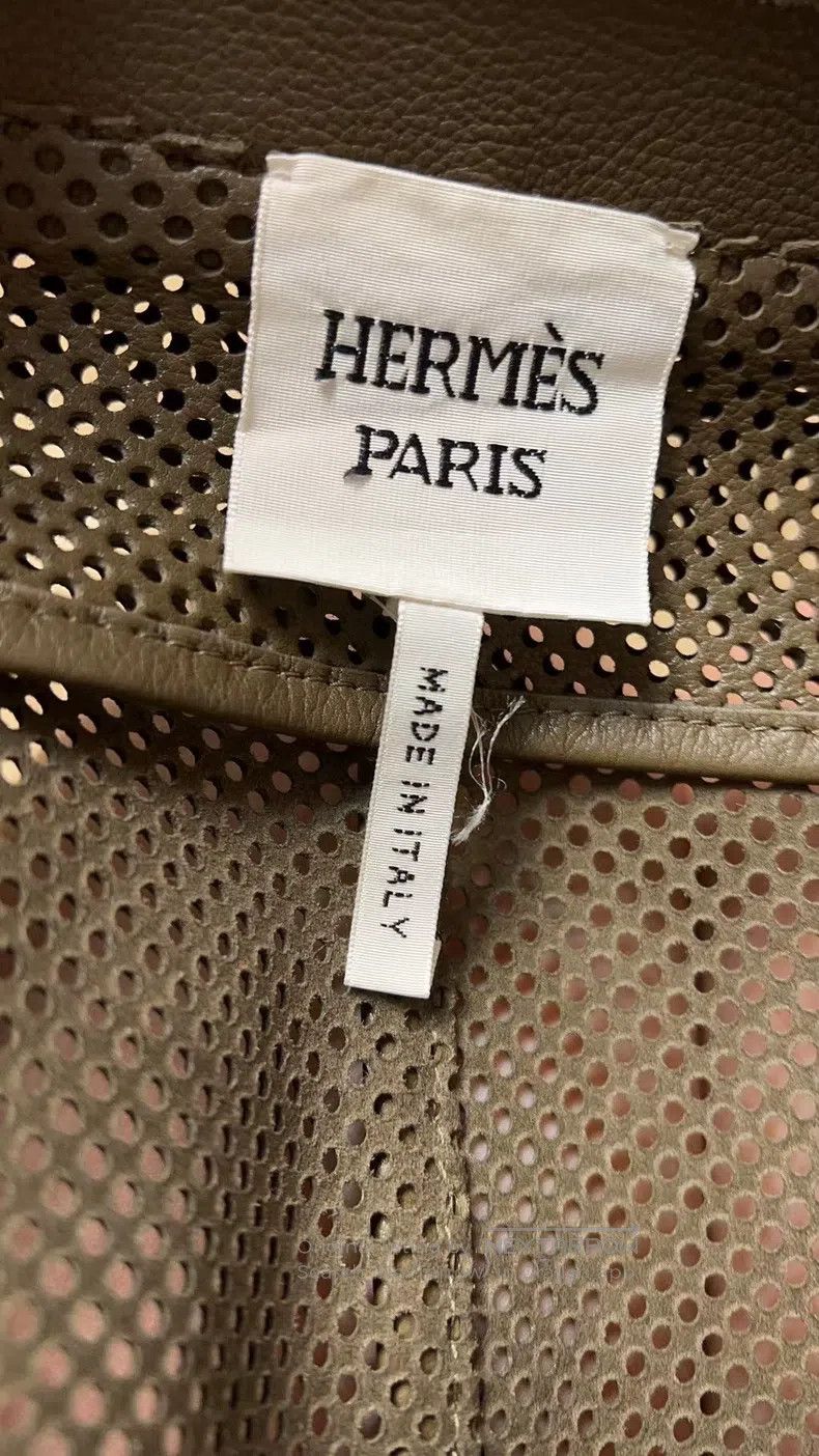 Hermes Hermes Calfskin Leather Jacket Size XXS / US 00 / IT 34 - 5 Thumbnail
