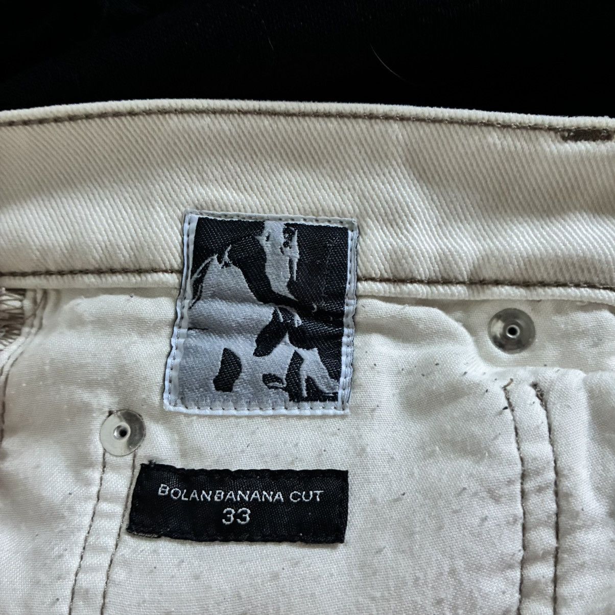 Rick Owens Drkshdw Rick owens drkshdw FOG natural banana bolan cuts Size US 33 - 7 Thumbnail