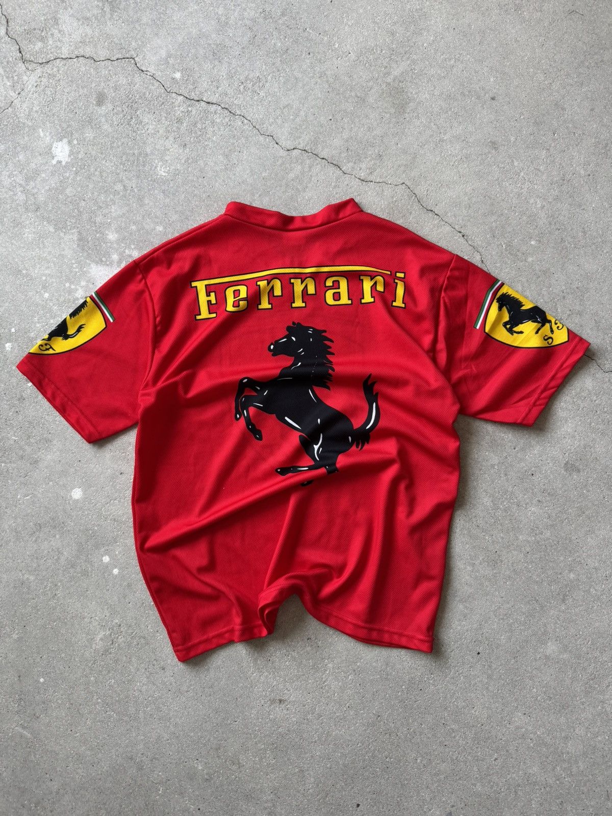Ferrari × Vintage Vintage Ferrari Jersey T-Shirt Size US L / EU 52-54 / 3 - 2 Thumbnail