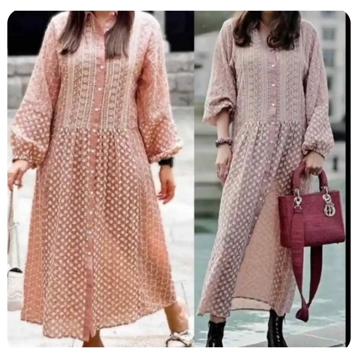 camo dress pink GCDS main image 1
