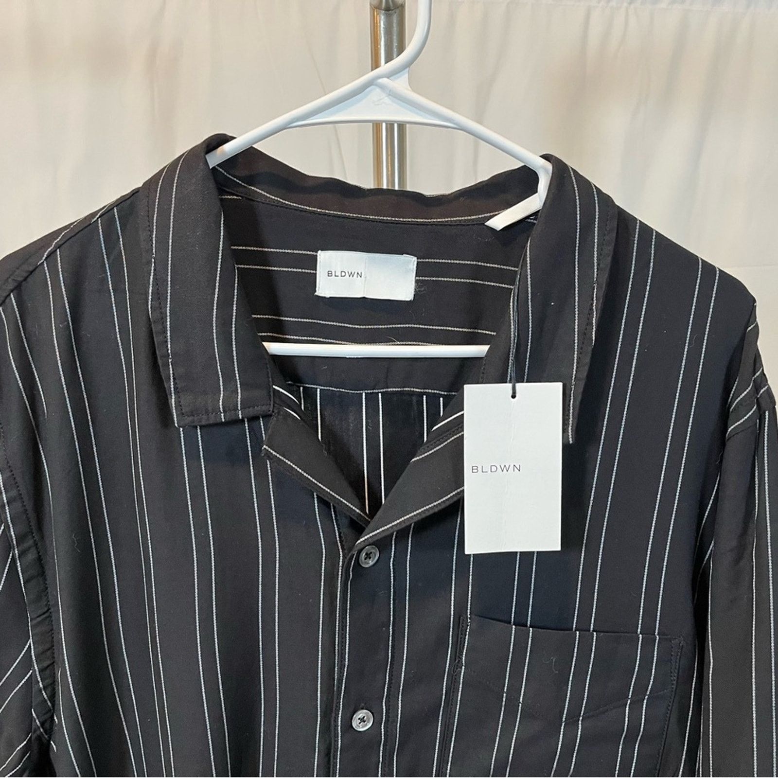 Baldwin Baldwin Black and White Casual Cotton Button Down Shirt Size US XL / EU 56 / 4 - 4 Thumbnail
