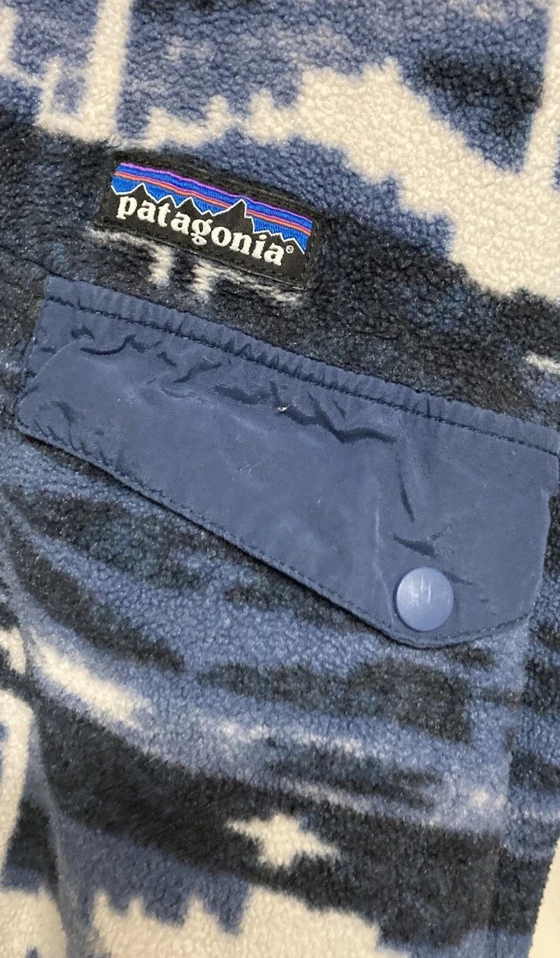 Patagonia Patagonia Synchilla Snap-T Pullover Fleece Blue Aztec Large Size US L / EU 52-54 / 3 - 4 Thumbnail