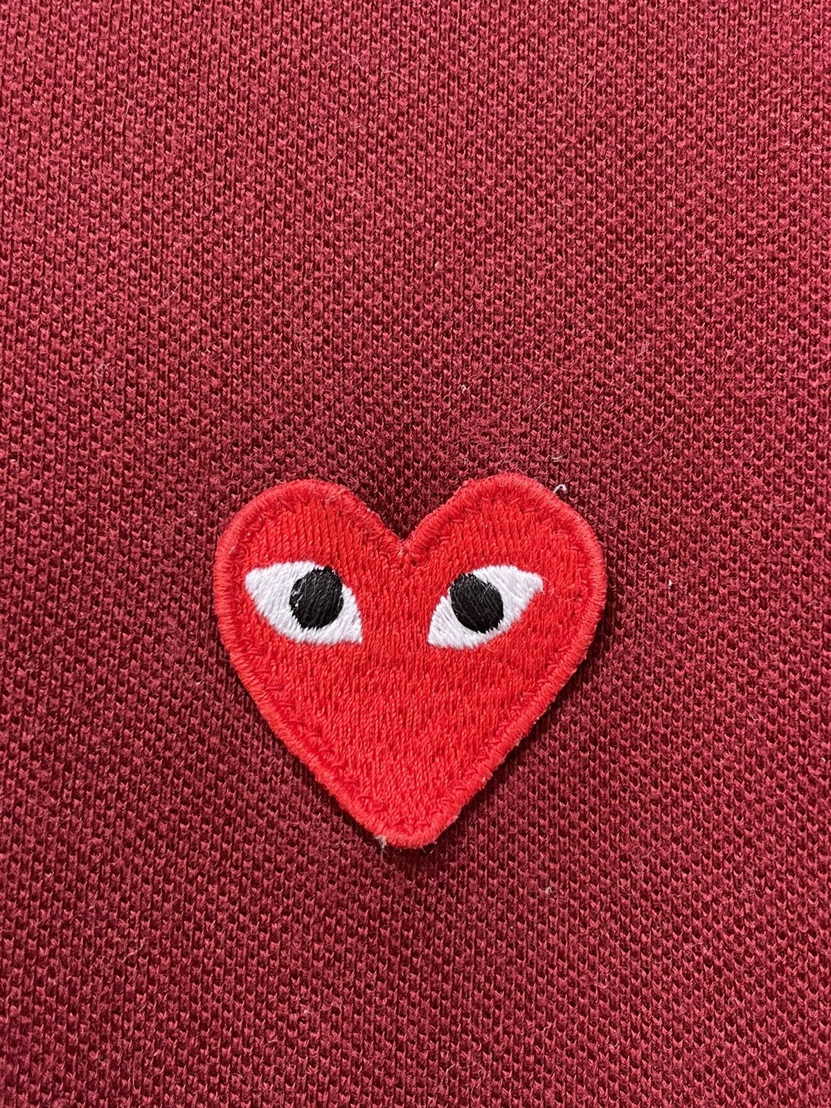 Comme des Garcons PLAY Play Comme Des Garçons Polo T-Shirt Red Size US XL / EU 56 / 4 - 5 Thumbnail