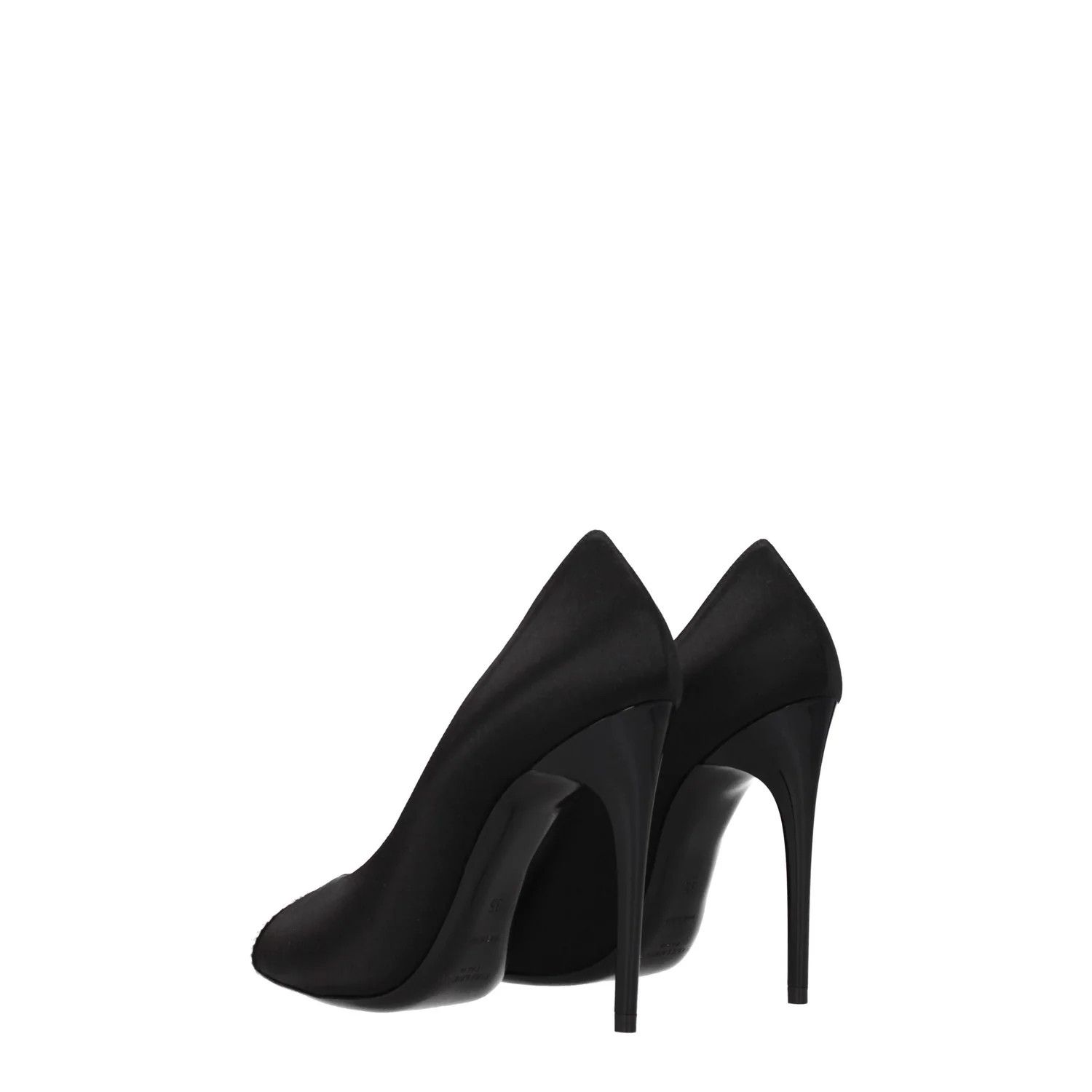 Saint Laurent Paris ob1o1e1124 Satin Pumps in Black Size US 5.5 / IT 35.5 - 4 Thumbnail