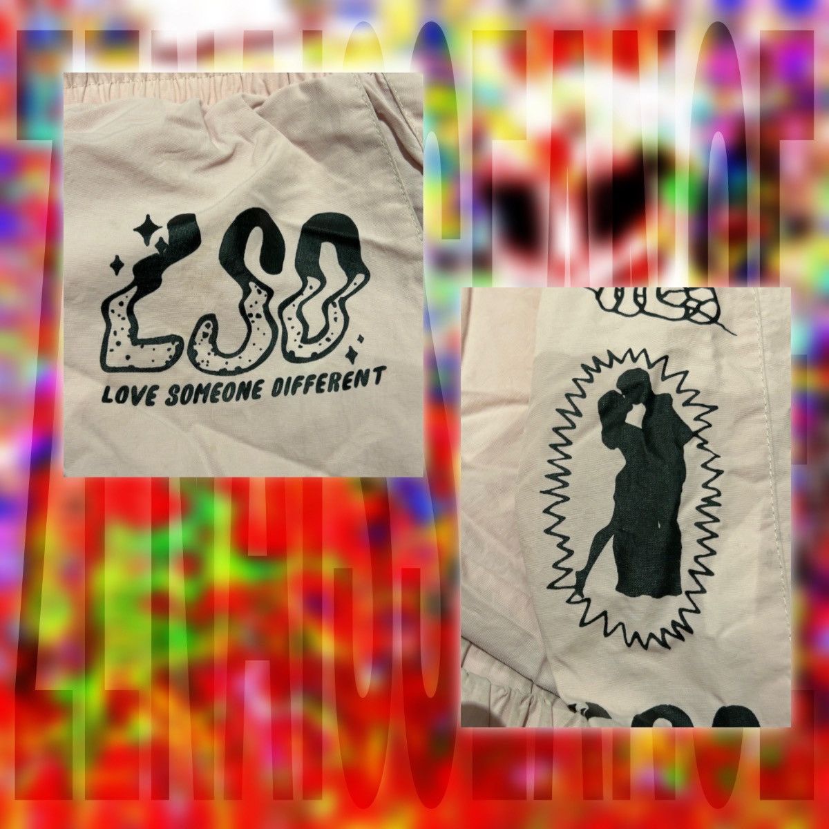 Broken Promises Co. BROKEN PROMISES ‘LSD’ Love Someone Differently PINK PANTS Size US 32 / EU 48 - 3 Thumbnail