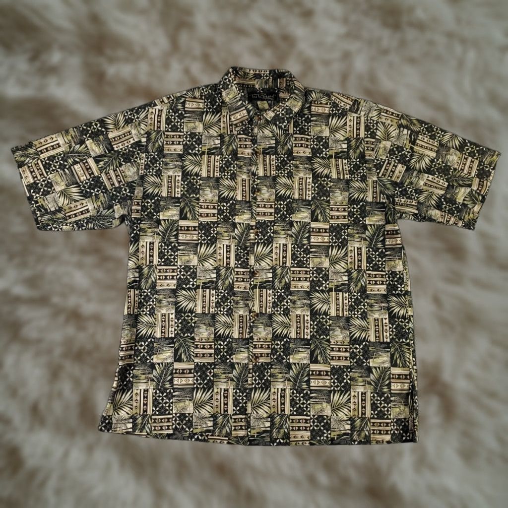 Tori Richard VINTAGE? No — Tori Richard Shirt Mens Large Black Abstract Hawaiian Button Up Short Sleeve Size US L / EU 52-54 / 3 - 1 Thumbnail