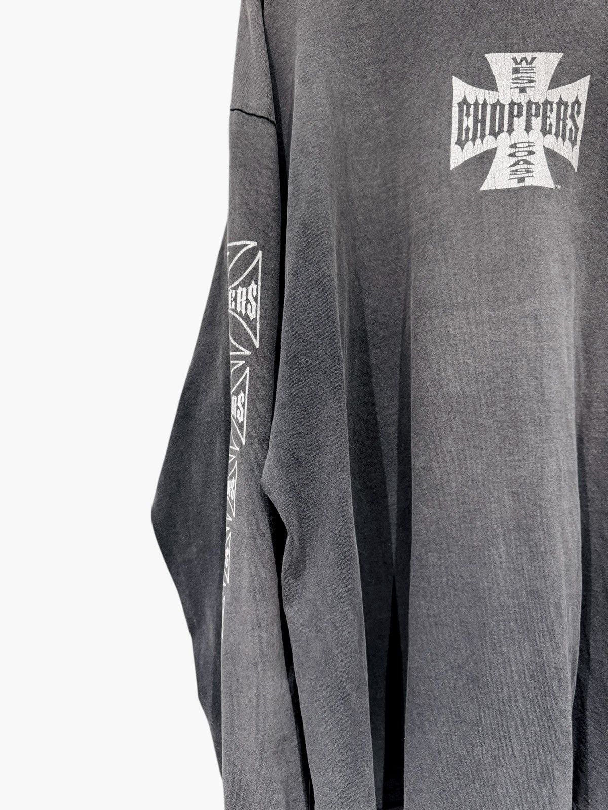 West Coast Choppers Thrashed & Faded Vintage West Coast Choppers Long Sleeve Size US XXL / EU 58 / 5 - 3 Thumbnail