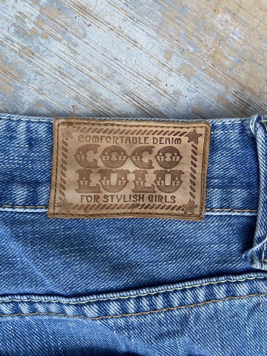 Japanese Brand Distressed Cocolulu Spellout Stone Wash Jeans Size 32" / US 10 / IT 46 - 10 Thumbnail