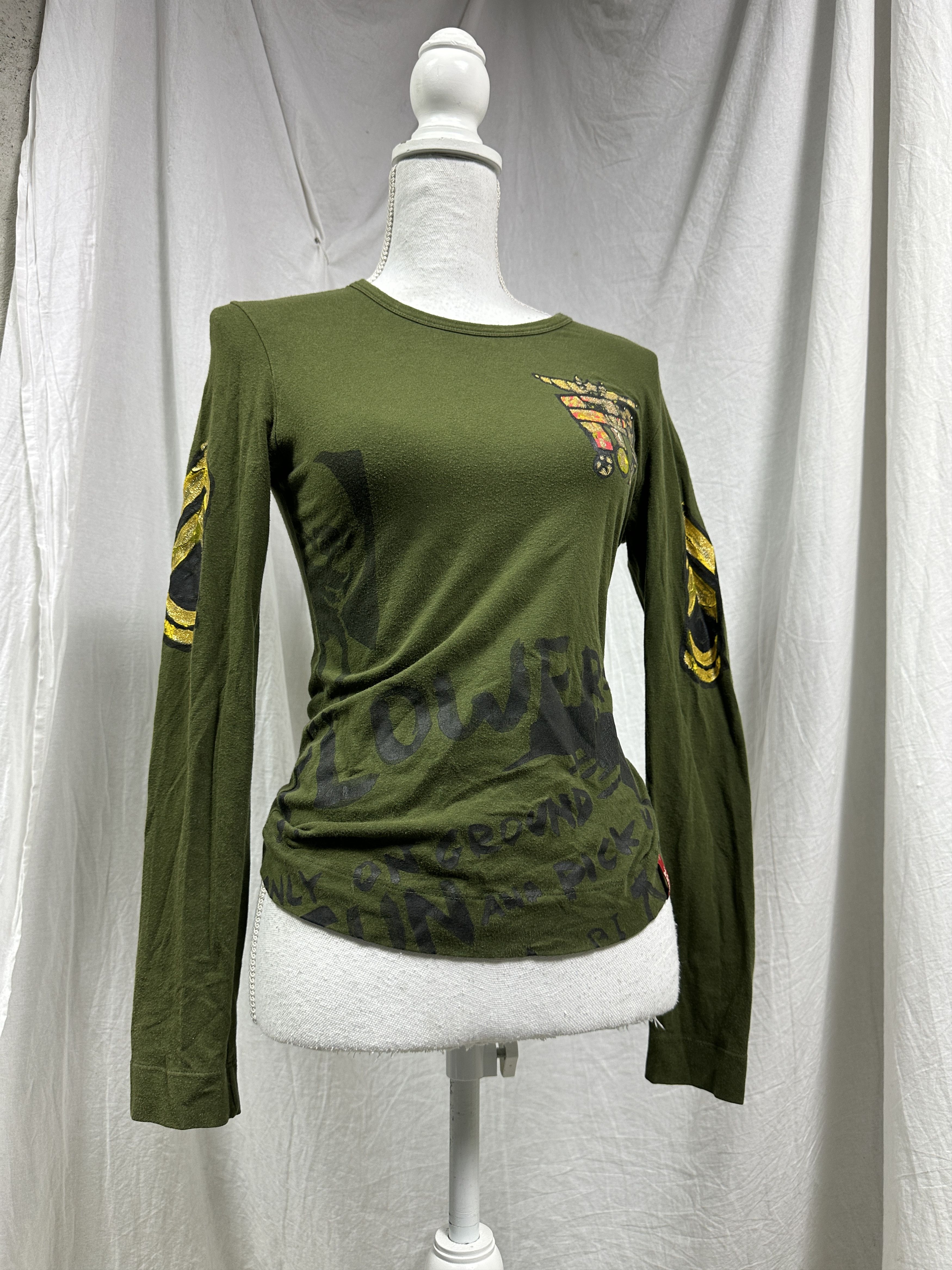 Miss Sixty Vintage Gorpcore Designer Miss Sixty Military Longsleeve 00s Size M / US 6-8 / IT 42-44 - 1 Thumbnail