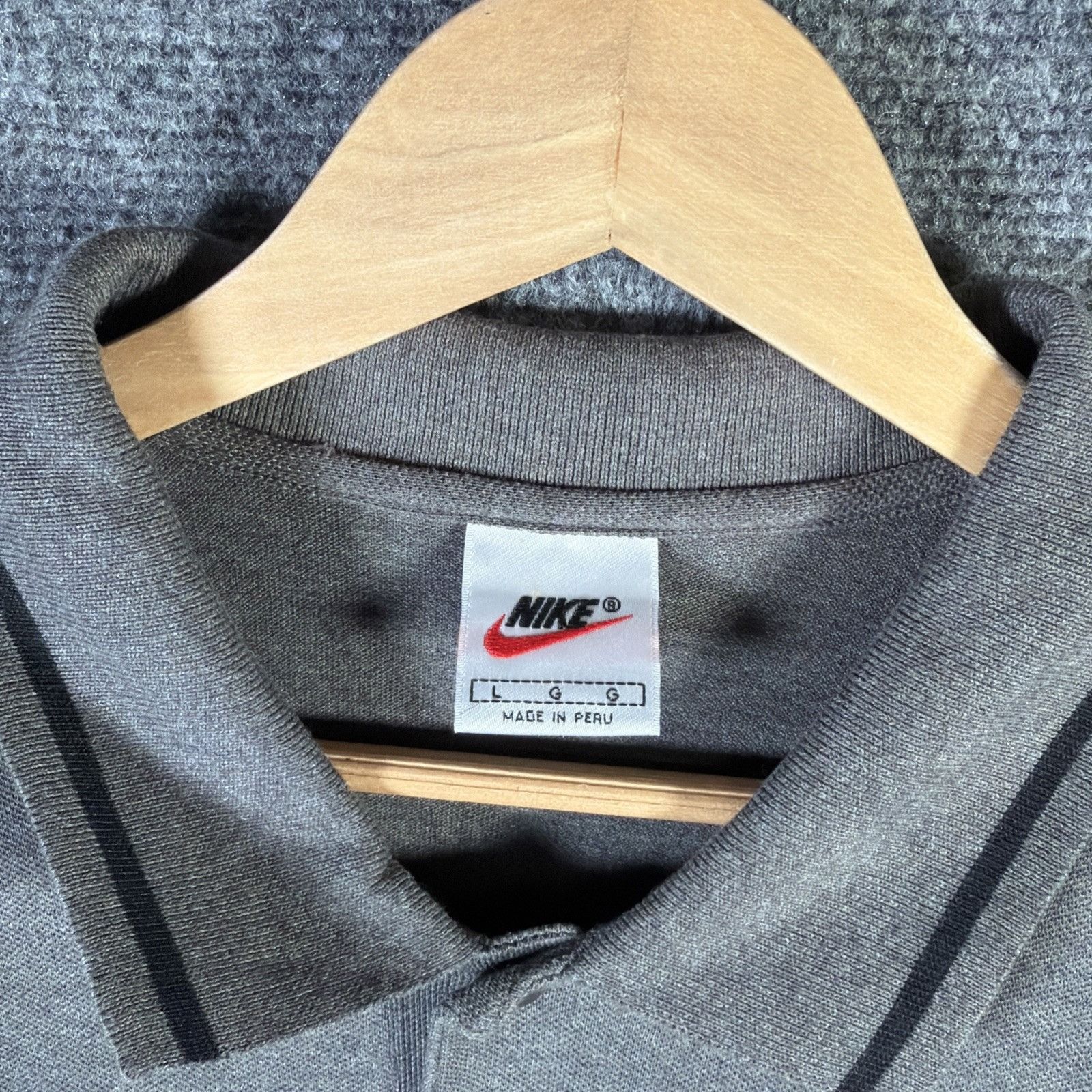 Nike Vintage Nike Golf Shirt Mens XL Gray NWT 90s Tiger Woods 1/4 Size US XL / EU 56 / 4 - 3 Thumbnail