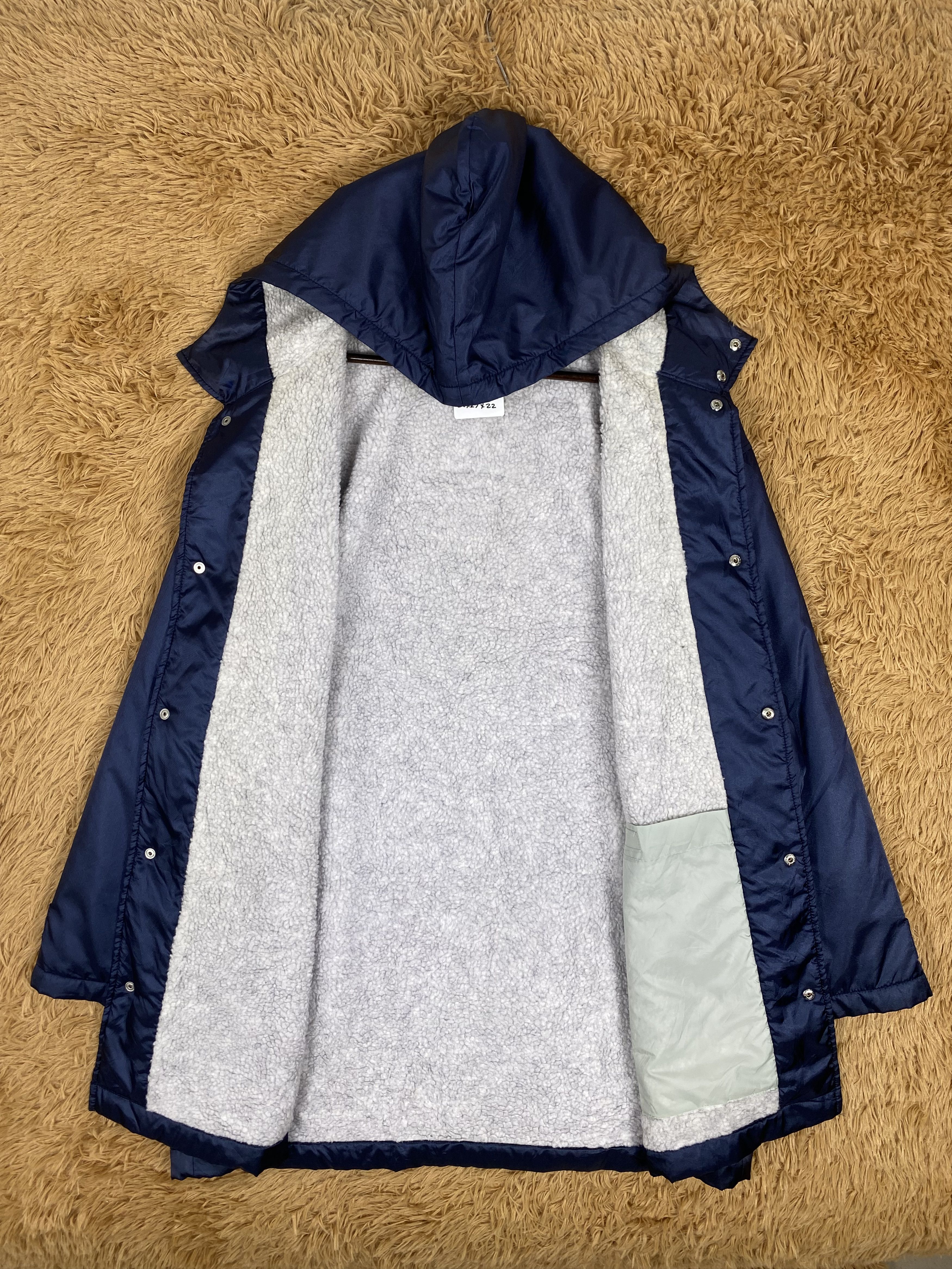 Adidas Vintage Adidas Big Logo Fleece Lining Long Jacket PJ2489 Size US XL / EU 56 / 4 - 5 Thumbnail