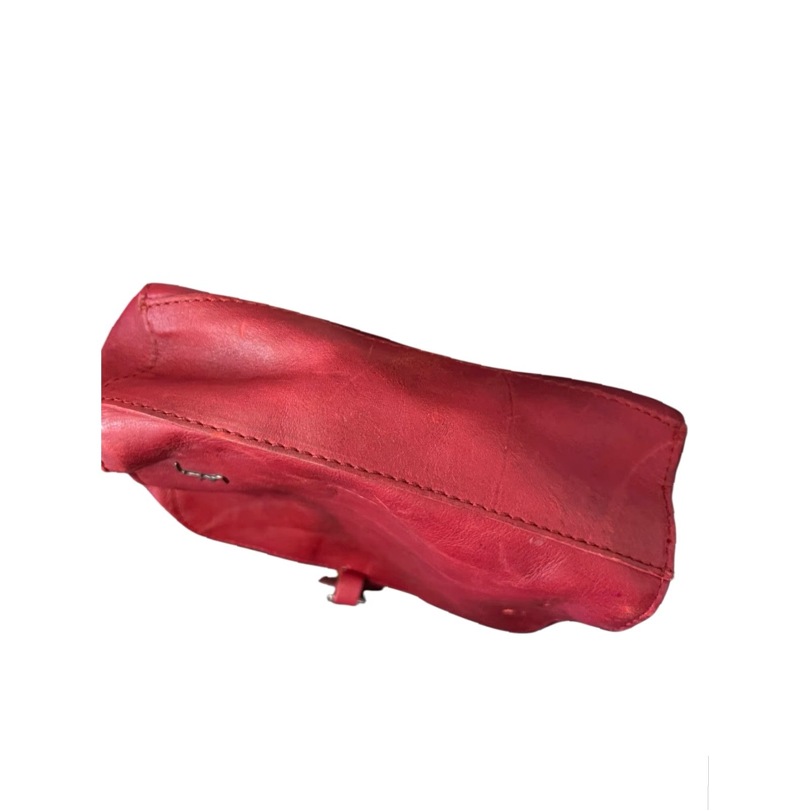 Vintage Velez Leather Handbag Crossbody Red Tassels Adjustable Strap Crossbody Women Medium Red Leather Bag - Velez Size ONE SIZE - 7 Thumbnail