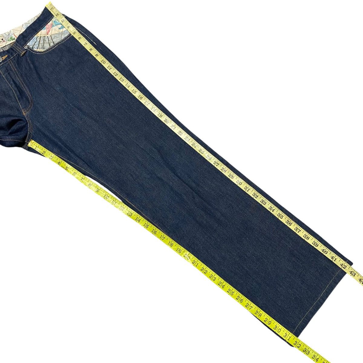 Karakuri Tamashii WAGARAYA Japan Motive Denim Jeans Size US 34 / EU 50 - 17 Thumbnail