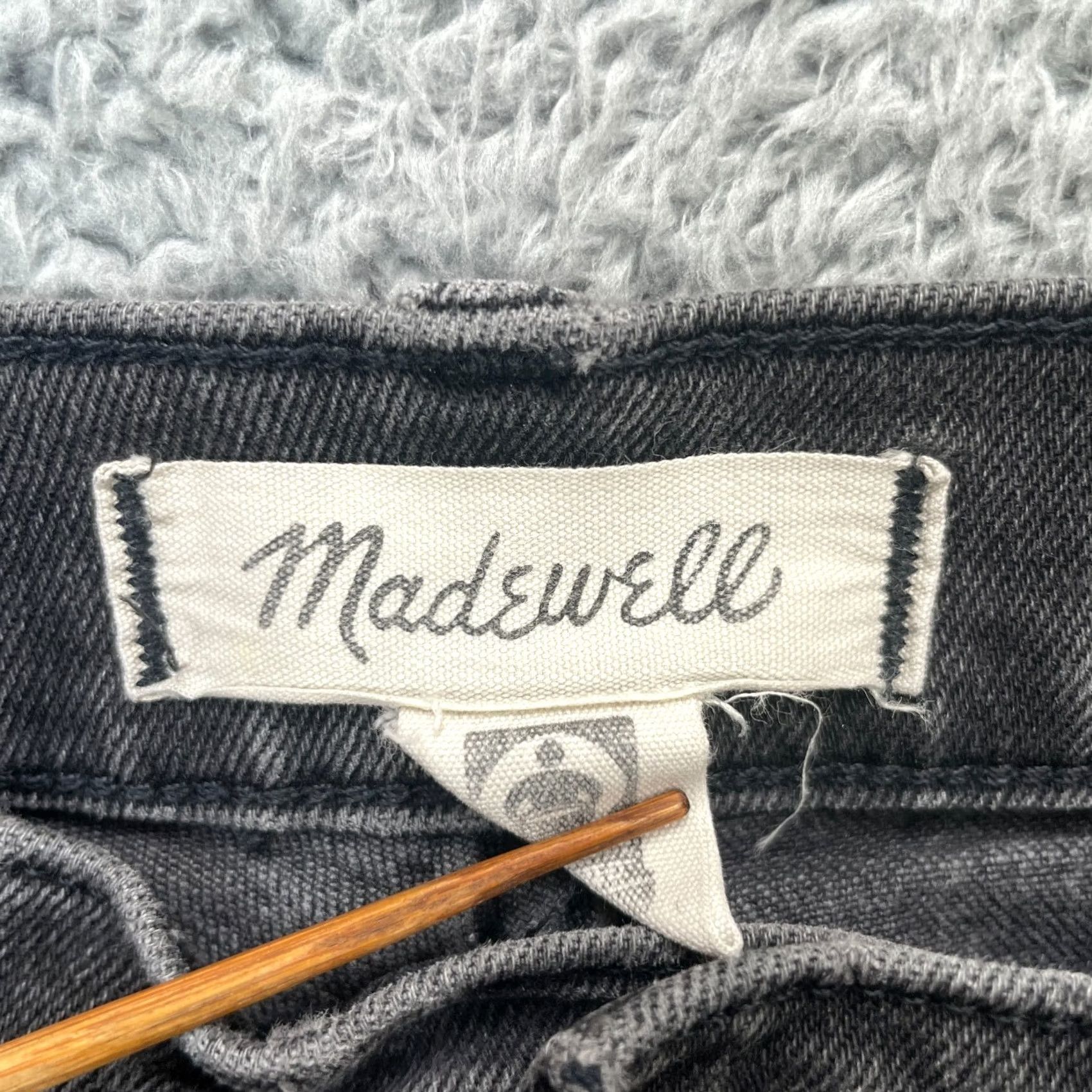 Madewell Madewell Jeans Womens 27 Tall Gray Straight Leg Classic Fit Denim Cotton Stretch Jeans 5-Pocket Design Button Zipper Logo Size 28" / US 6 / IT 42 - 3 Thumbnail