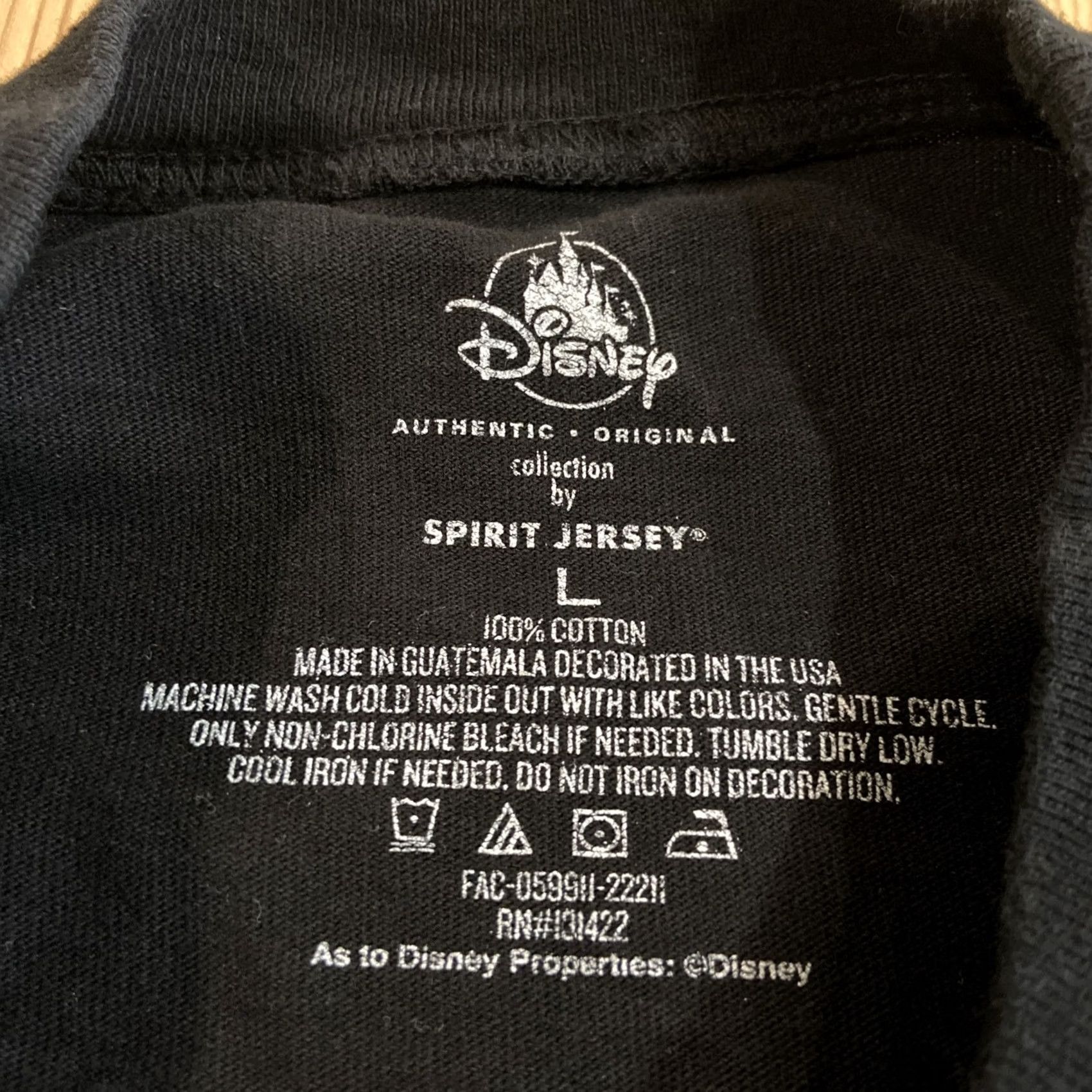 Disney VINTAGE Disney Parks Spirit Jersey Disneyland Resort Black Long Sleeve Shirt Mens Large Size US L / EU 52-54 / 3 - 3 Thumbnail