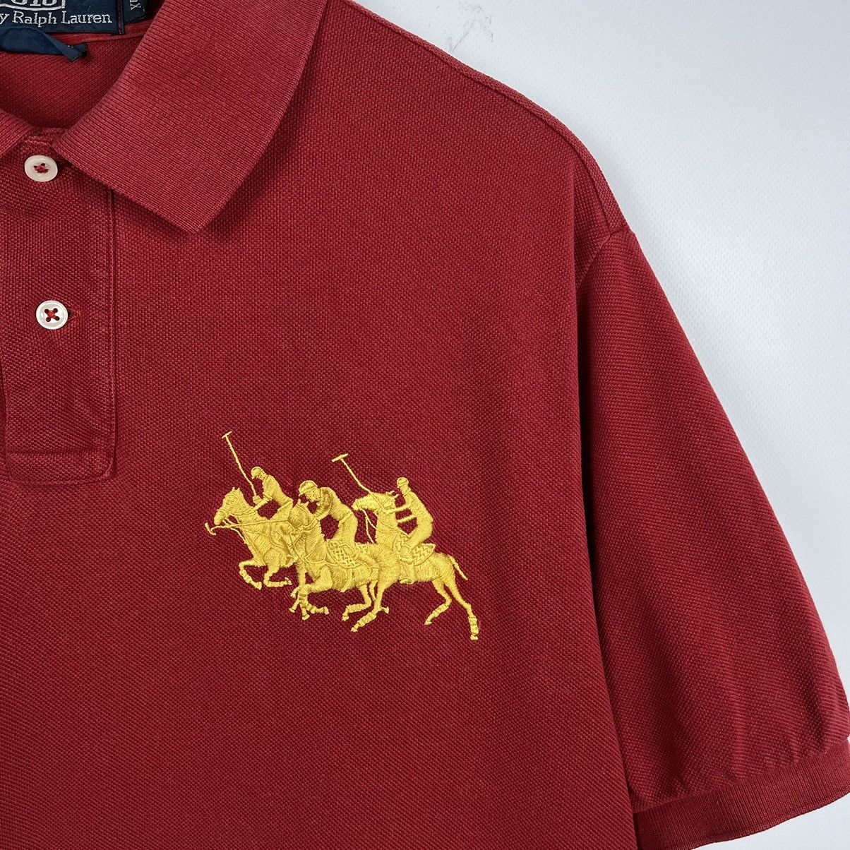 Polo Ralph Lauren Vintage Polo Ralph Lauren big Pony 3 polo shirt 90’s Size US XL / EU 56 / 4 - 7 Thumbnail