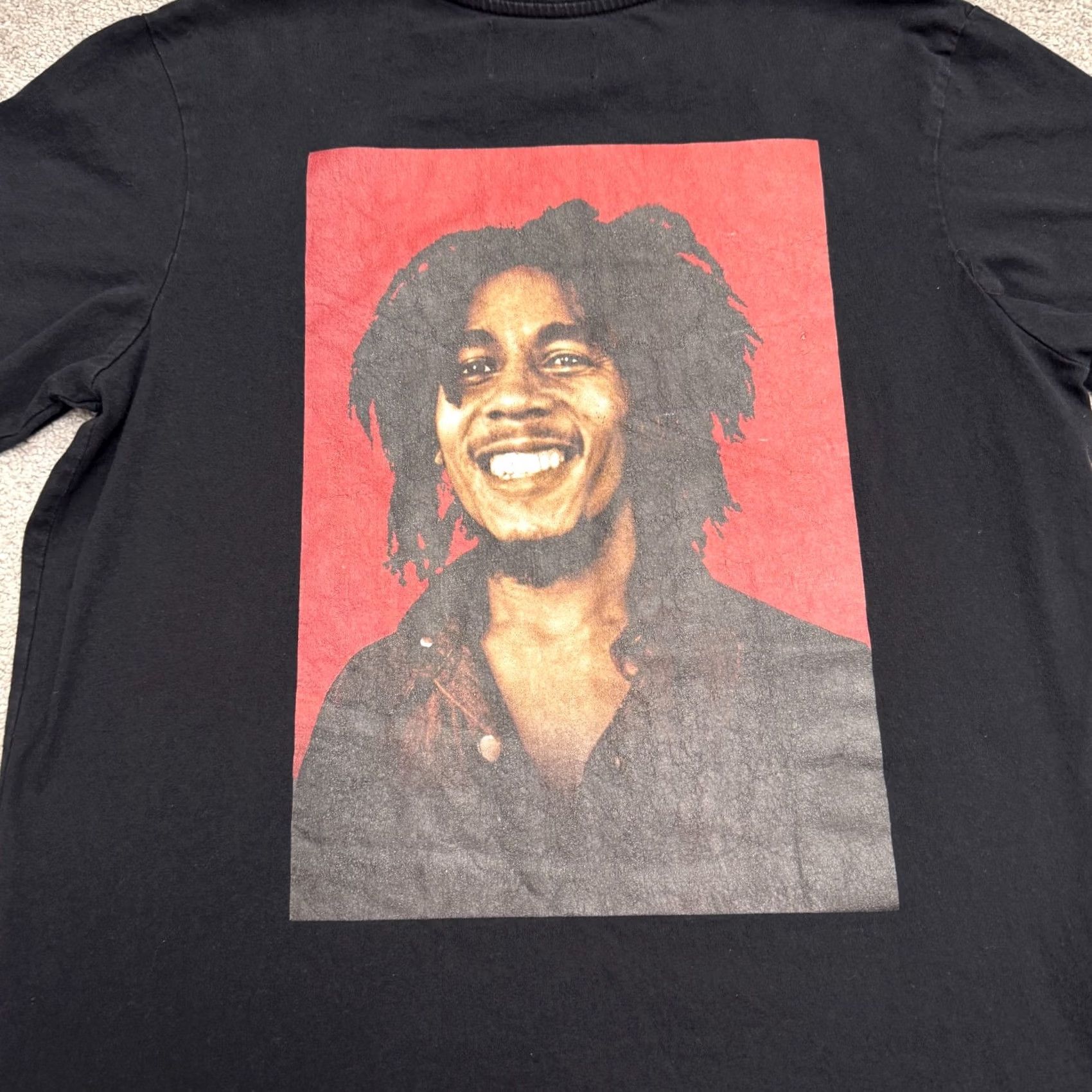 Vintage Shoe Palace Bob Marley T-Shirt Large Cotton Graphic Tee Portrait Reggae Rasta Size US L / EU 52-54 / 3 - 3 Thumbnail