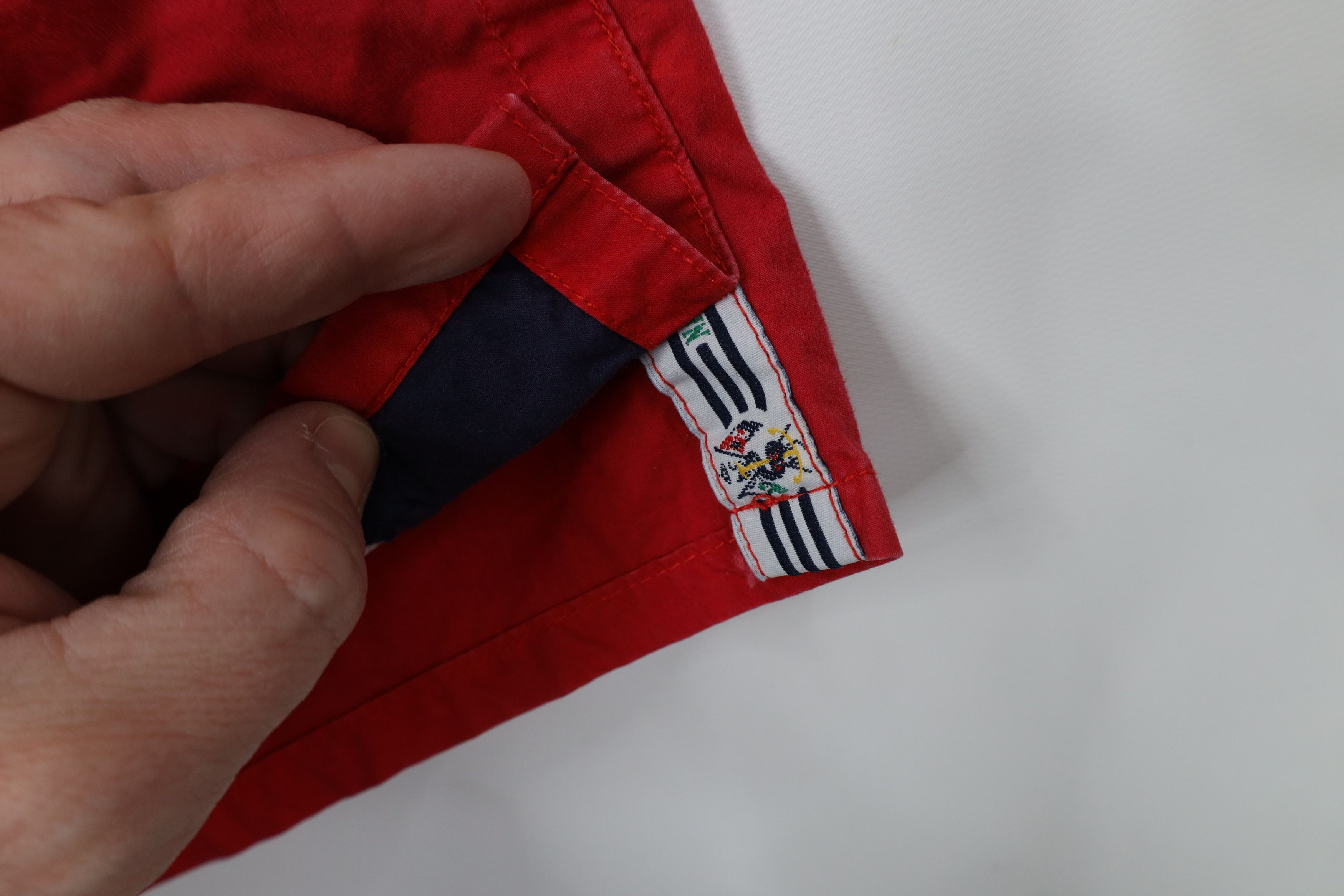 Nautica Vintage 90s Nautica Yacht Club Spell Out Lined Shorts Trunks Size US 34 / EU 50 - 6 Thumbnail