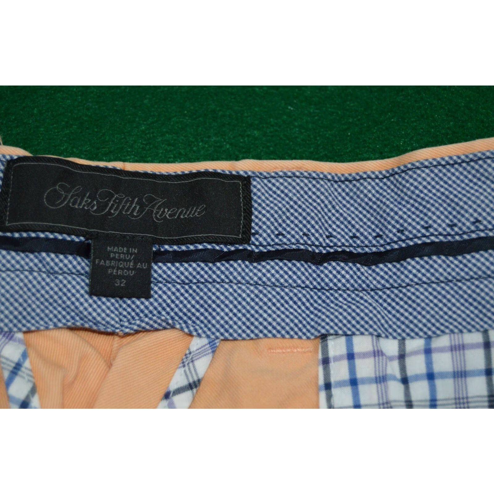 Saks Fifth Avenue **Saks Fifth Avenue Men's Size 32 Peach Flat Front Shorts** User: Men's Saks Fifth Avenue Size 32 Peach Flat Front Shorts Size US 32 / EU 48 - 3 Thumbnail