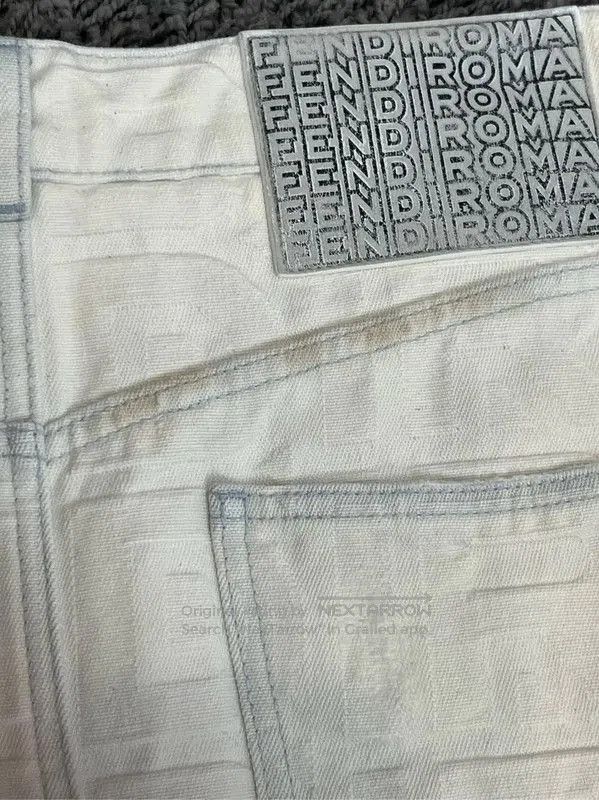 Fendi Fendi White Cotton Women's Jeans . Size 28" / US 6 / IT 42 - 7 Thumbnail